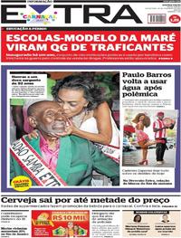 Capa do jornal Extra 24/02/2017