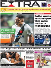 Capa do jornal Extra 24/07/2017