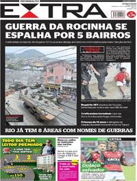 Capa do jornal Extra 24/09/2017