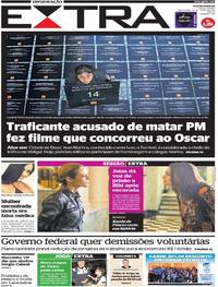 Capa do jornal Extra 25/07/2017