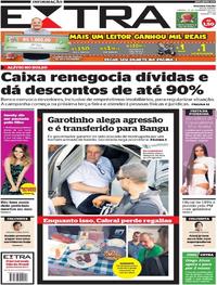 Capa do jornal Extra 25/11/2017