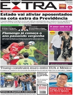 Capa do jornal Extra 26/01/2017