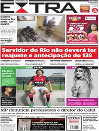 Capa do jornal Extra 26/04/2017