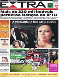 Capa do jornal Extra 26/06/2017