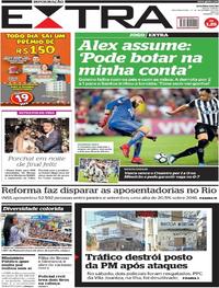 Capa do jornal Extra 27/11/2017