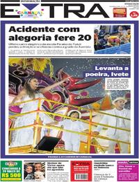 Capa do jornal Extra 28/02/2017