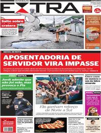 Capa do jornal Extra 28/03/2017