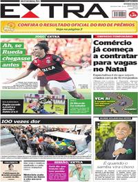 Capa do jornal Extra 28/08/2017
