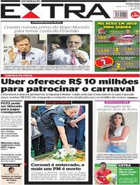 Capa do jornal Extra 28/10/2017