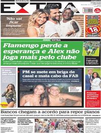 Capa do jornal Extra 28/11/2017