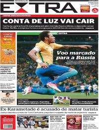 Capa do jornal Extra 29/03/2017