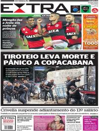 Capa do jornal Extra 29/06/2017