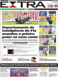 Capa do jornal Extra 29/09/2017