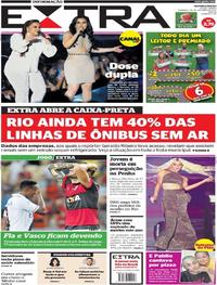 Capa do jornal Extra 29/10/2017