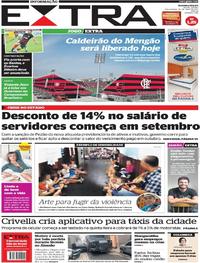 Capa do jornal Extra 30/05/2017