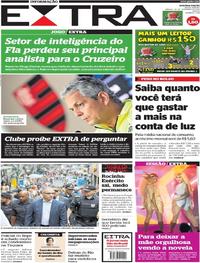 Capa do jornal Extra 30/09/2017