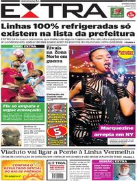 Capa do jornal Extra 30/10/2017
