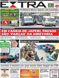 Capa do jornal Extra 31/10/2017