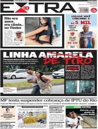 Capa do jornal Extra 01/02/2018