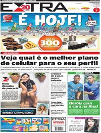 Capa do jornal Extra 01/04/2018