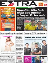 Capa do jornal Extra 01/05/2018