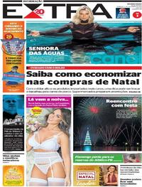 Capa do jornal Extra 02/12/2018
