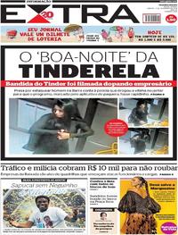Capa do jornal Extra 03/02/2018