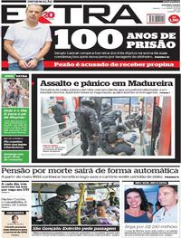 Capa do jornal Extra 03/03/2018