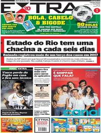 Capa do jornal Extra 03/06/2018