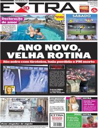 Capa do jornal Extra 04/01/2018