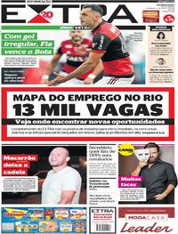 Capa do jornal Extra 04/03/2018