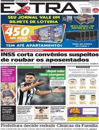 Capa do jornal Extra 04/10/2018