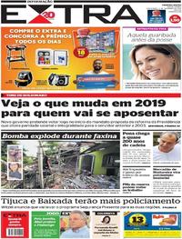 Capa do jornal Extra 04/12/2018