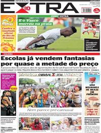 Capa do jornal Extra 05/02/2018
