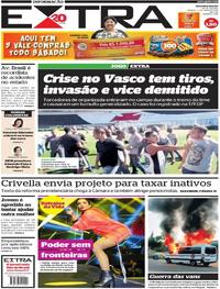 Capa do jornal Extra 05/05/2018