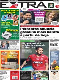 Capa do jornal Extra 05/06/2018
