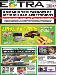 Capa do jornal Extra 05/07/2018