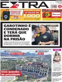 Capa do jornal Extra 05/09/2018