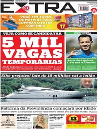 Capa do jornal Extra 05/12/2018