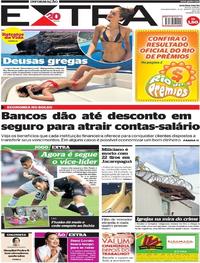 Capa do jornal Extra 06/08/2018