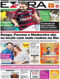 Capa do jornal Extra 07/05/2018