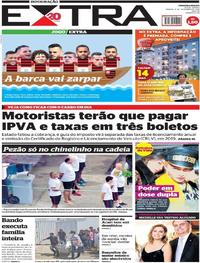 Capa do jornal Extra 08/12/2018