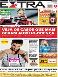 Capa do jornal Extra 09/09/2018