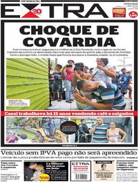 Capa do jornal Extra 10/03/2018