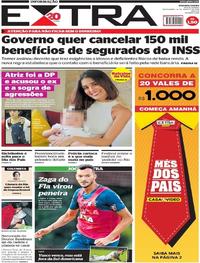 Capa do jornal Extra 10/08/2018