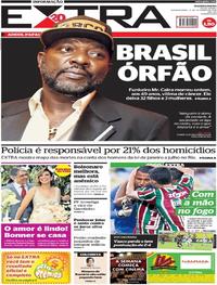 Capa do jornal Extra 10/09/2018