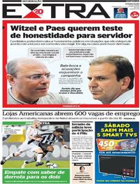 Capa do jornal Extra 10/10/2018