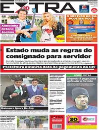 Capa do jornal Extra 10/11/2018