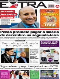 Capa do jornal Extra 12/01/2018