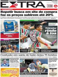 Capa do jornal Extra 12/03/2018